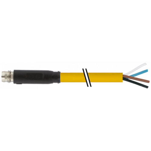 7000-08171-0110150 M8 male 0° A-cod. snap-in with cable