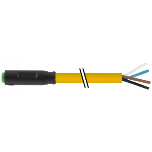 7000-08221-0110150 M8 female 0° A-cod. snap-in with cable