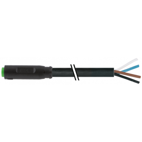 7000-08221-6110150 M8 female 0° A-cod. snap-in with cable