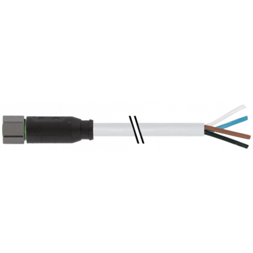 7004-08061-2211000 M8 female 0° A-cod. with cable V4A