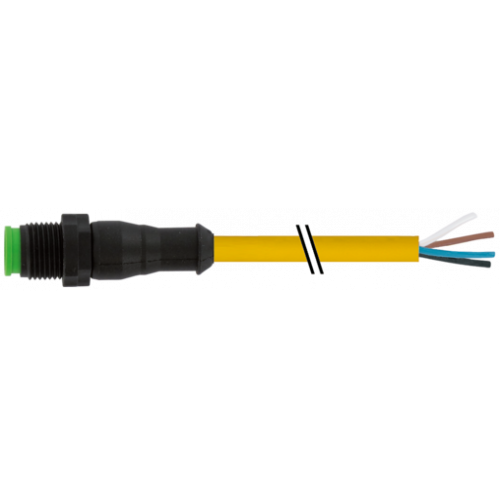 7005-12021-0240500 M12 male 0° A-cod. with cable Lite