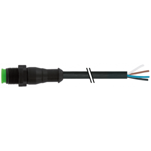 7005-12021-6240035 M12 male 0° A-cod. with cable Lite
