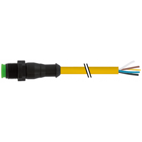 7005-12041-0250500 M12 male 0° A-cod. with cable Lite