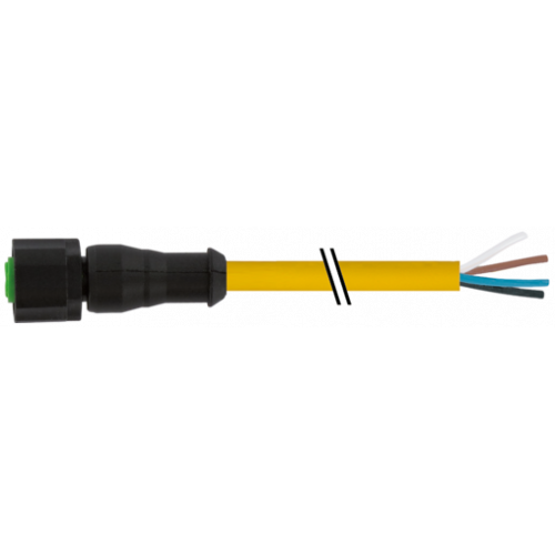 7005-12221-0240500 M12 female 0° A-cod. with cable Lite