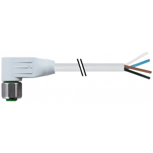 7014-13261-2010150 M12 female 90° A-cod. with cable shielded F&B