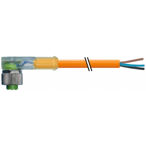 7000-12381-8451000 M12 female 90° A-cod. with cable LED