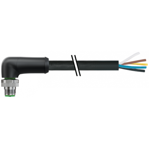 7000-P3211-P050150 M12 Power male 90° K-cod. with cable