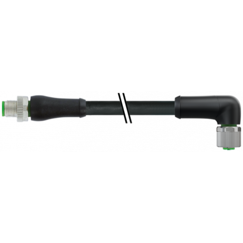 7000-P3251-P050150 M12 Power male 0° / female 90° K-cod.