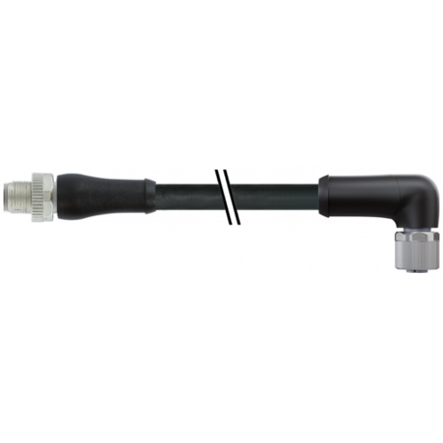 7000-P4251-P040150 M12 Power male 0° / female 90° L-cod.