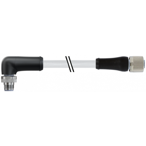 7000-P4261-P080150 M12 Power male 90° / female 0° L-cod.
