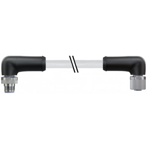 7000-P4271-9660150 M12 Power male 90° / female 90° L-cod.