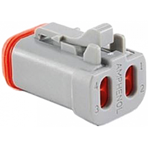 DP-34042-740 I/O connector with end cap and wedgelock