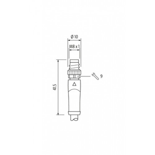 7000-89701-7910800 M8 male 0° / M8 male 0° A-cod. shielded 7000-89701-7910800 M8 male 0° / M8 male 0° A-cod. shielded