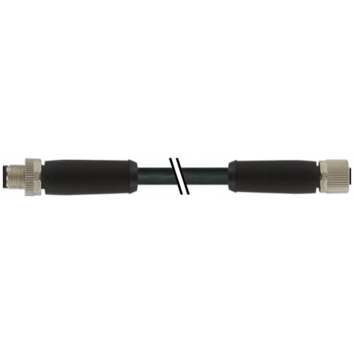 7000-P4141-P370150 M12 Power male 0° / female 0° L-cod.