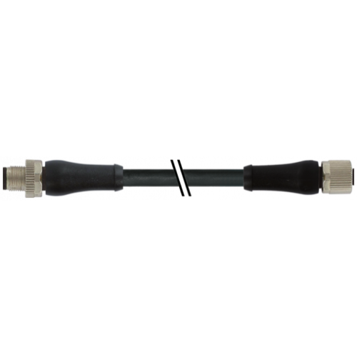7000-P4141-P070150 M12 Power male 0° / female 0° L-cod.