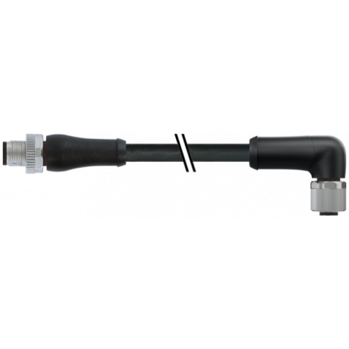 7000-P4151-P070150 M12 Power male 0° / female 90° L-cod.