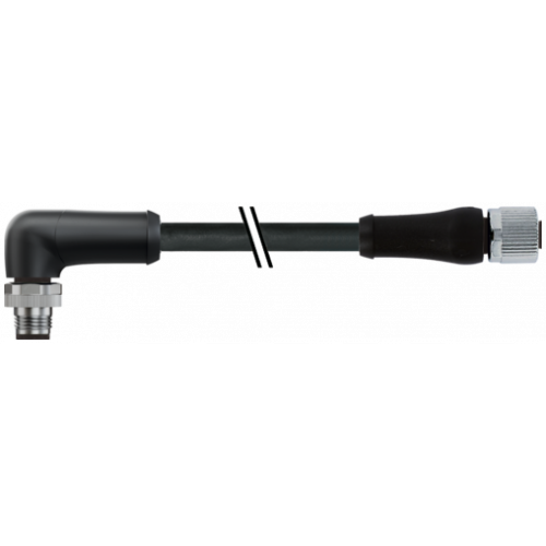 7000-P4161-P070150 M12 Power male 90° / female 0° L-cod.