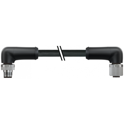 7000-P4171-P070150 M12 Power male 90° / female 90° L-cod.