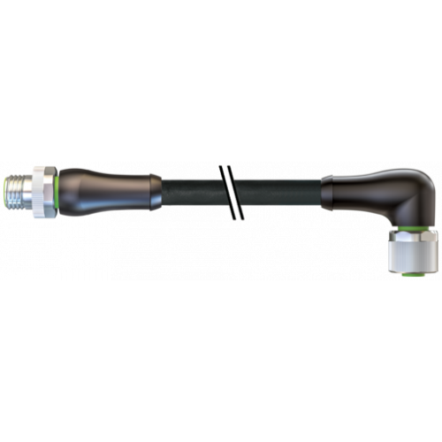 7000-P6251-P160150 M12 Power male 0° / female 90° S-cod.