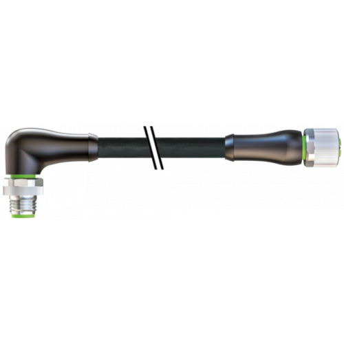 7000-P6261-P160150 M12 Power male 90° / female 0° S-cod.