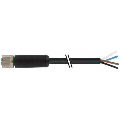 7000-P6221-P360150 M12 Power female 0° S-cod. with cable