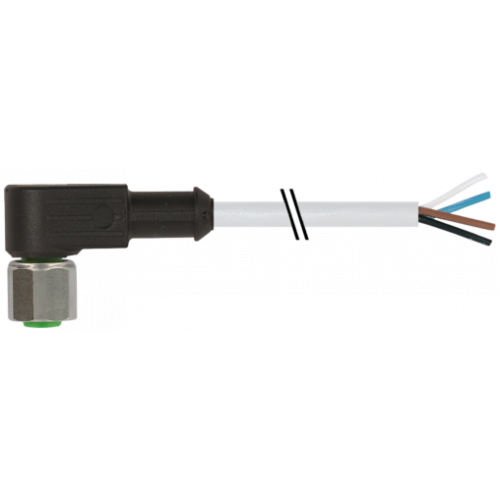 7004-12341-2140500 M12 female 90° A-cod. with cable V4A