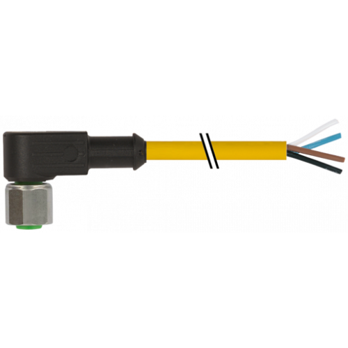 7004-12341-0140500 M12 female 90° A-cod. with cable V4A