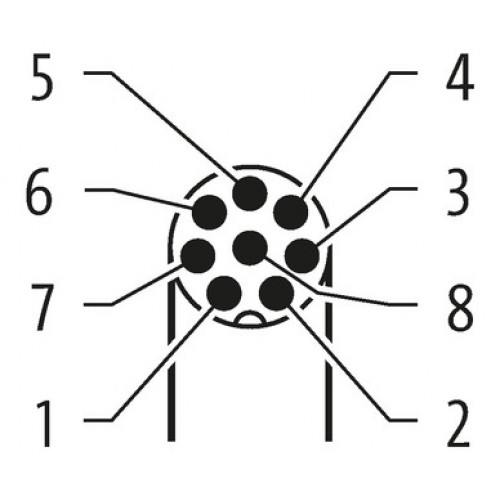 7000-08932-6961000 M8 male 90° with cable, 180° 7000-08932-6961000 M8 male 90° with cable, 180°