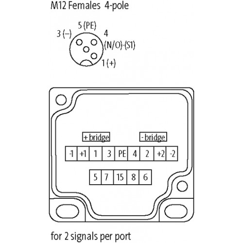 27777 MVP12, 6XM12, 4POLE, PLUG. CAP SCT.