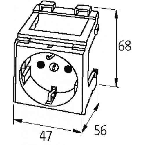 4000-72000-0170000 MODLINK MSVD CABINET POWER OUTLETS