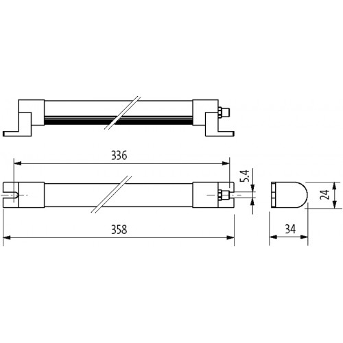 4000-75800-1715008 Modlight Illumix Slim Line 8W