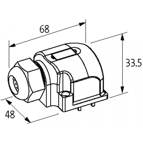 8000-88549-0000000 CAP BIG WITH PLUG. SPRING TERM. 21-POLE