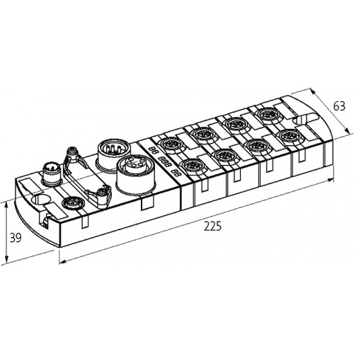 55291 MVK I/O COMPACT MODULE, METAL