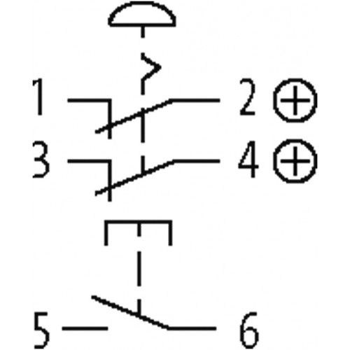 69003 Emergency stop with 2 positive opening