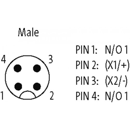 69013 Reset button with 1 illuminated push button