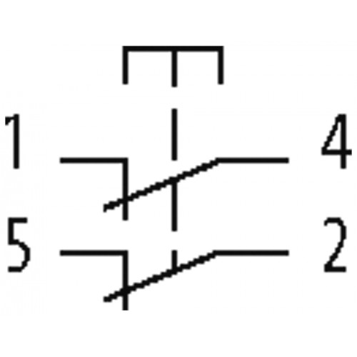 69041 Emergency-stop pushbutton with 2 positive opening contacts