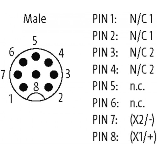 69043 Illuminated Emergency-stop pushbutton with 2 positive opening contacts