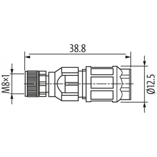 7000-08365-0000000 MOSA M8 female 0° field-wireable (IDC) 7000-08365-0000000 MOSA M8 female 0° field-wireable (IDC)