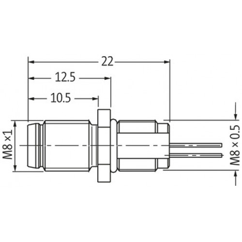 7999-08552-9670020 M8 male recept. A-cod. front