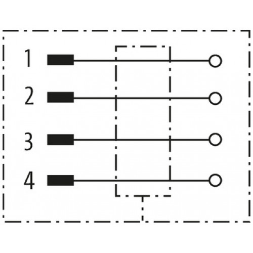 7000-14521-0000000 MOSA M12 MALE 0° FIELD-WIREABLE (IDC)