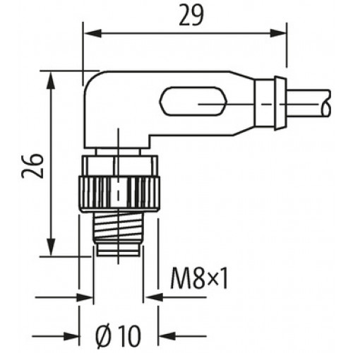 7000-08822-7910750 M8 male 90° 180° A-cod. with cable shielded 7000-08822-7910750 M8 male 90° 180° A-cod. with cable shielded