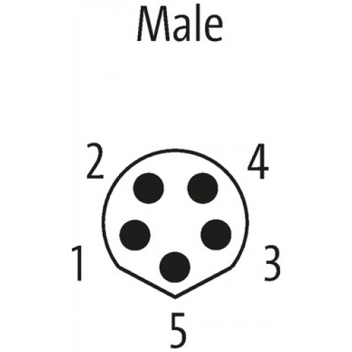 7000-08911-6950150 M8 male 90° with cable