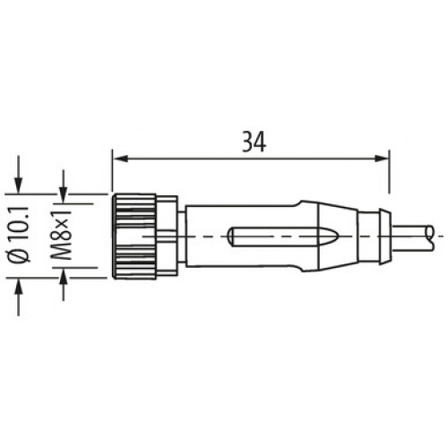 7000-08961-6960750 M8 female 0° with cable 7000-08961-6960750 M8 female 0° with cable