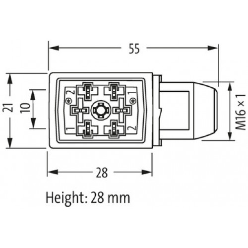 7000-10121-0000000 MOSA VALVE PLUG FORM B 10 MM FIELD-WIREABLE (IDC) 7000-10121-0000000 MOSA VALVE PLUG FORM B 10 MM FIELD-WIREABLE (IDC)