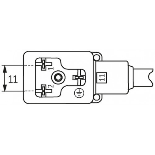 7000-11001-6561000 MSUD valve plug BI-11mm with cable