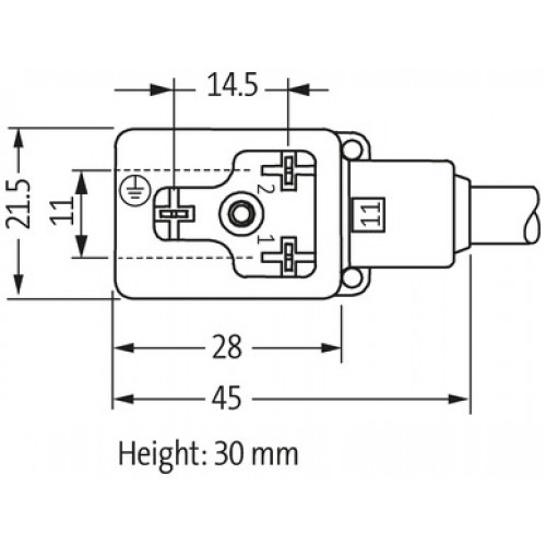 7000-88782-6330200 M8 male 0° A-cod. / MSUD valve plug BI-11mm 180°