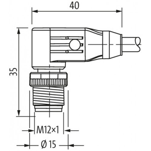 7000-13125-8030300 M12 male 90° A-cod. with cable