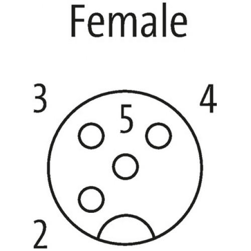 7000-13223-8031000 M12 female 0° A-cod. with cable 7000-13223-8031000 M12 female 0° A-cod. with cable