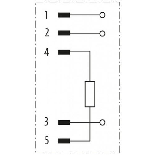 7000-13461-0000000 M12 MALE BUS TERMINATING PLUG FOR DEVICENET