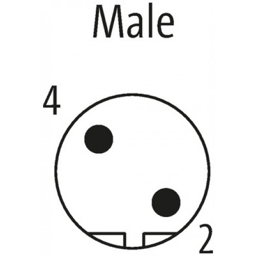 7000-14131-8410030 M12 male recept. B-cod. rear 7000-14131-8410030 M12 male recept. B-cod. rear